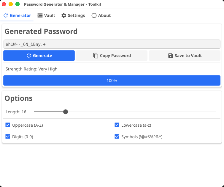 密碼產生器 (Password Generator)